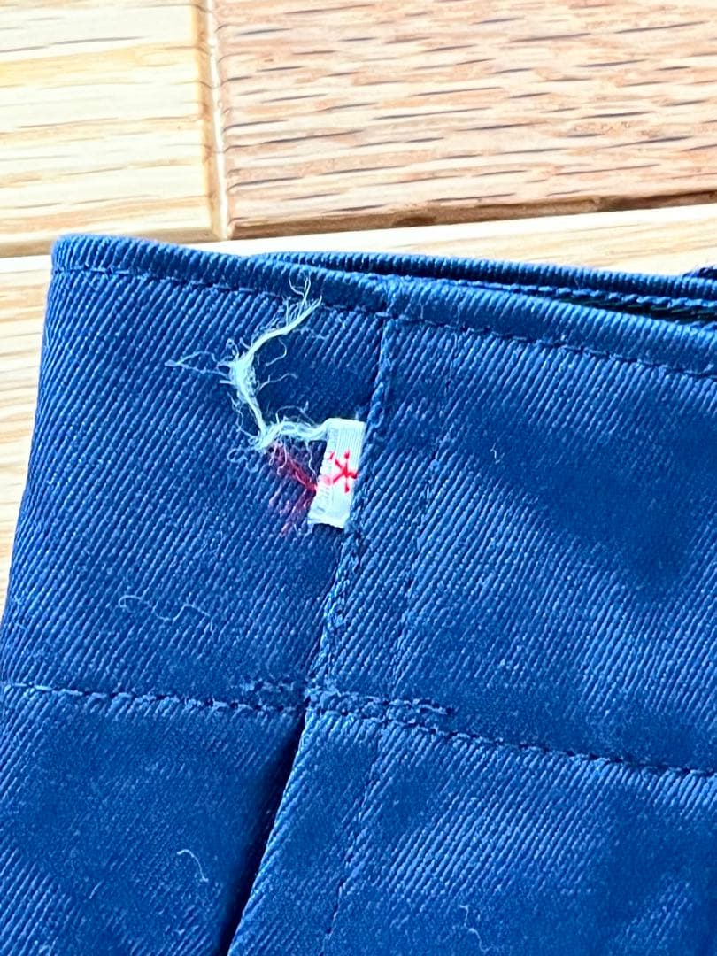 国鉄時代　ナッパ服　ネイビー ジャケット 金ボタン付き　上下セット④