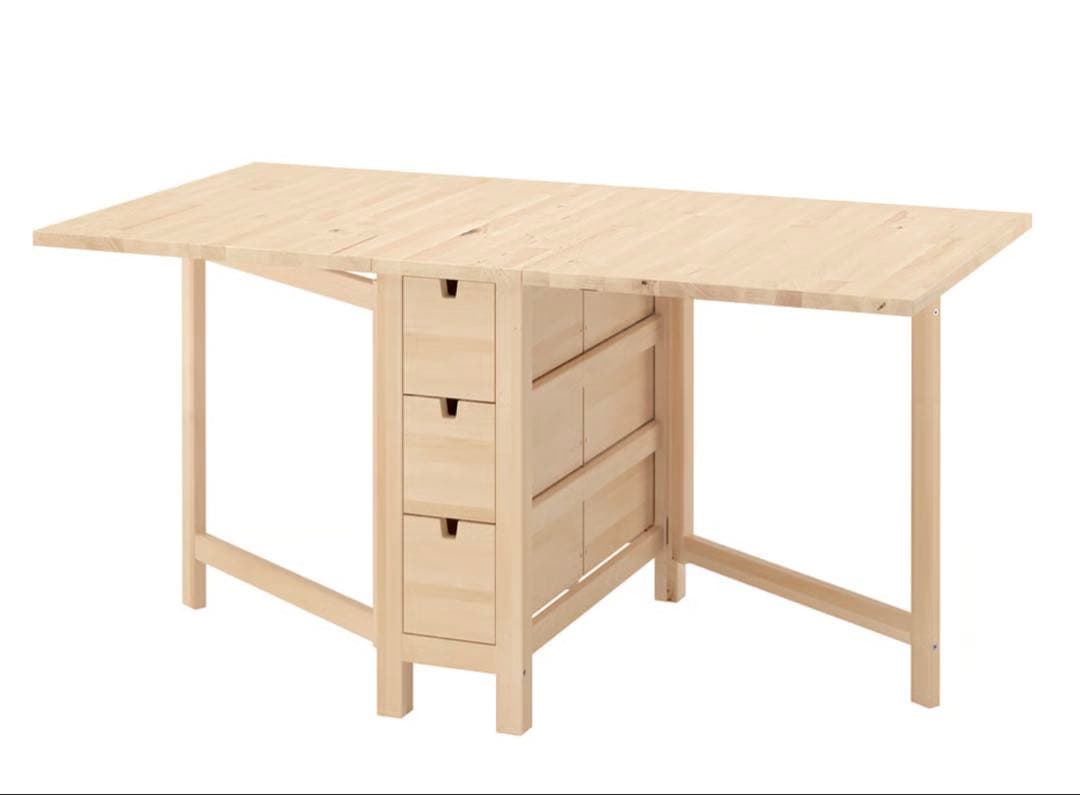 IKEA NORDEN ノールデン ゲートレッグテーブル, バーチ