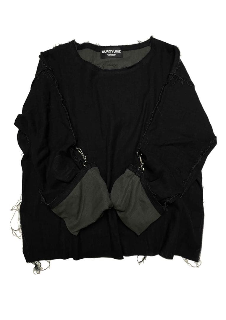 黒夢×CYbERdYNE ガーゼシャツ