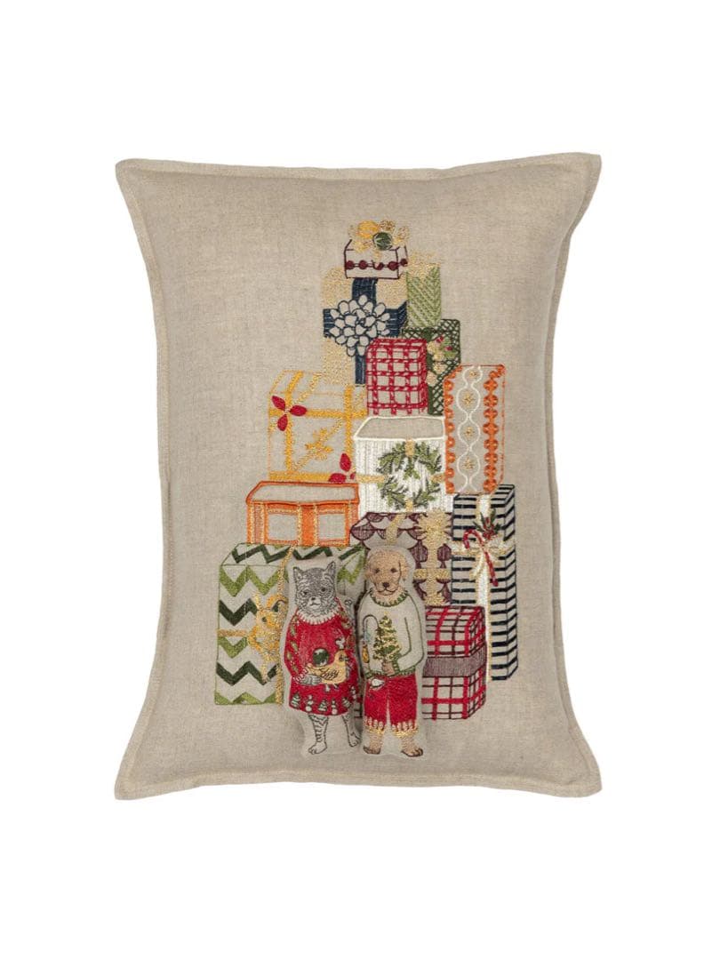 コーラルアンドタスク　ポケットクッションカバー　クリスマスギフトツリー