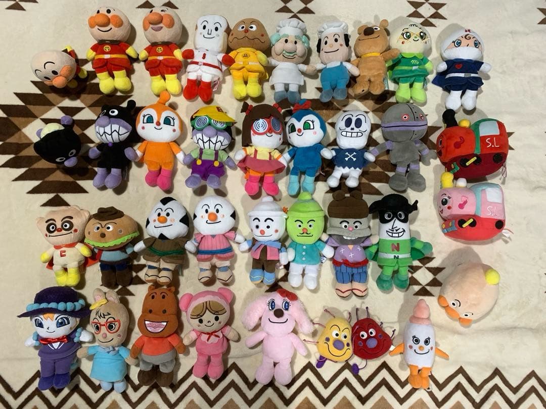 アンパンマン プリちぃビーンズ　ぬいぐるみ 36体セット　まとめ売り