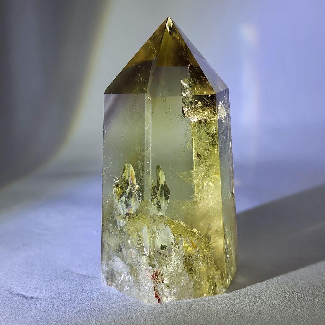 超希少シトリン原石タワーラダー入り 天然石パワーストーン