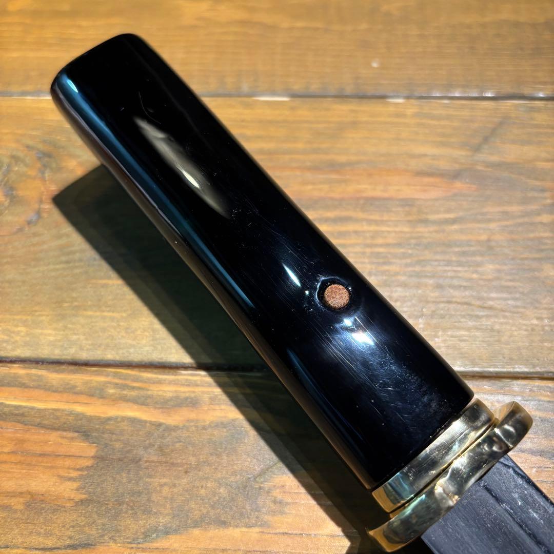 日本刀残欠クラフトナイフNo.70 左文字 黒鞘