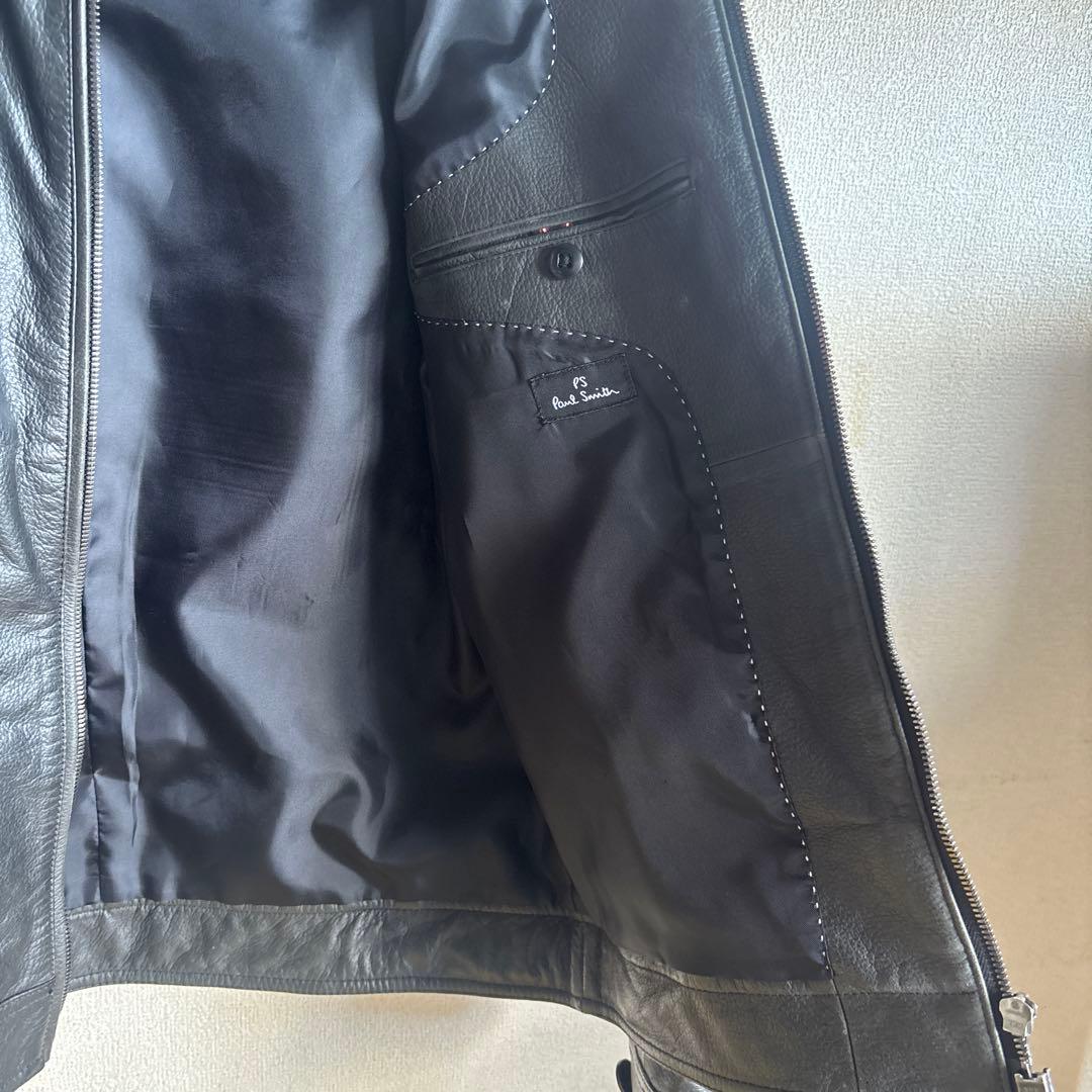 PS Paul Smith レザージャケット 牛革 シングルライダース