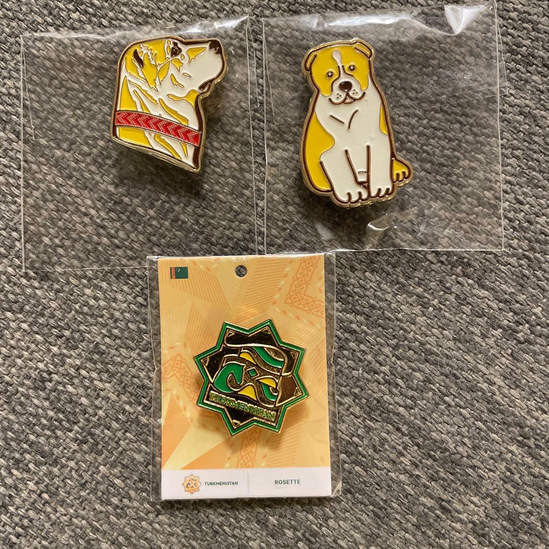 大阪　関西万博　トルクメニスタン館　ピンバッジ