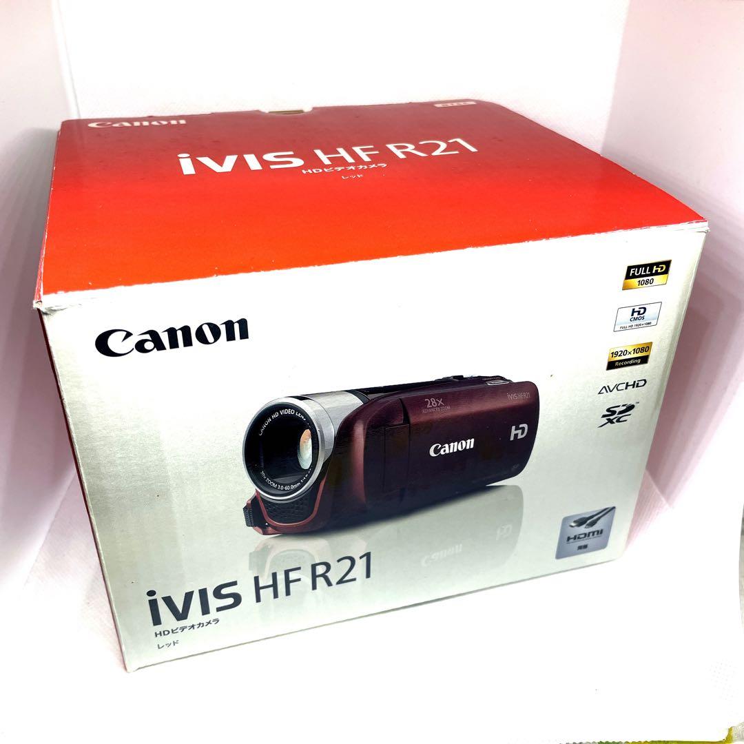 【外箱 超美品】Canon キャノン　ビデオカメラ iVIS HF R21