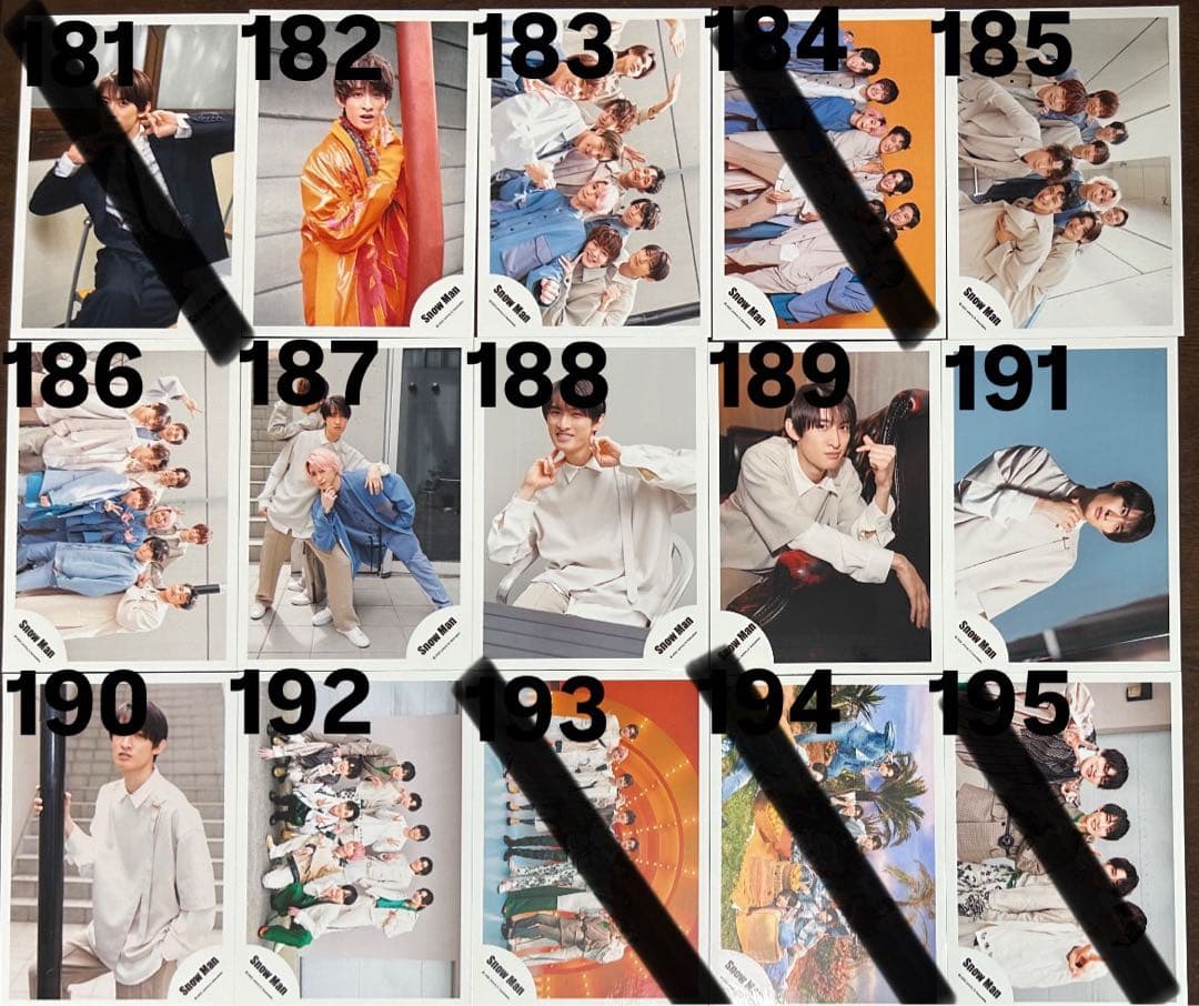 【バラ売り可】 Man 公式写真 201枚