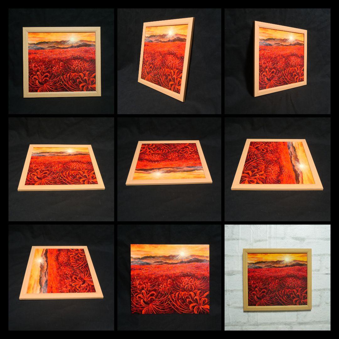 油絵 油彩 油彩画 絵 絵画【暁の光華】