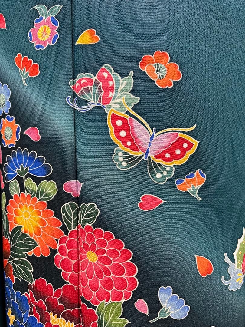 振り袖　フルセット　長襦袢付　落款入り　成人式　手描き　689