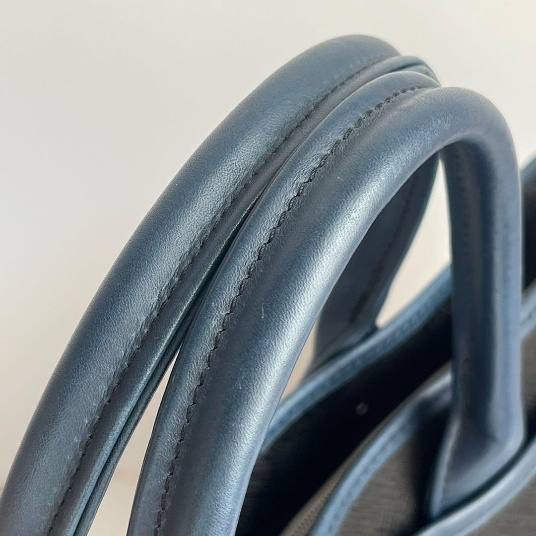 ✨未使用級✨　Orobianco 　レザー　ビジネスバッグ　ネイビー