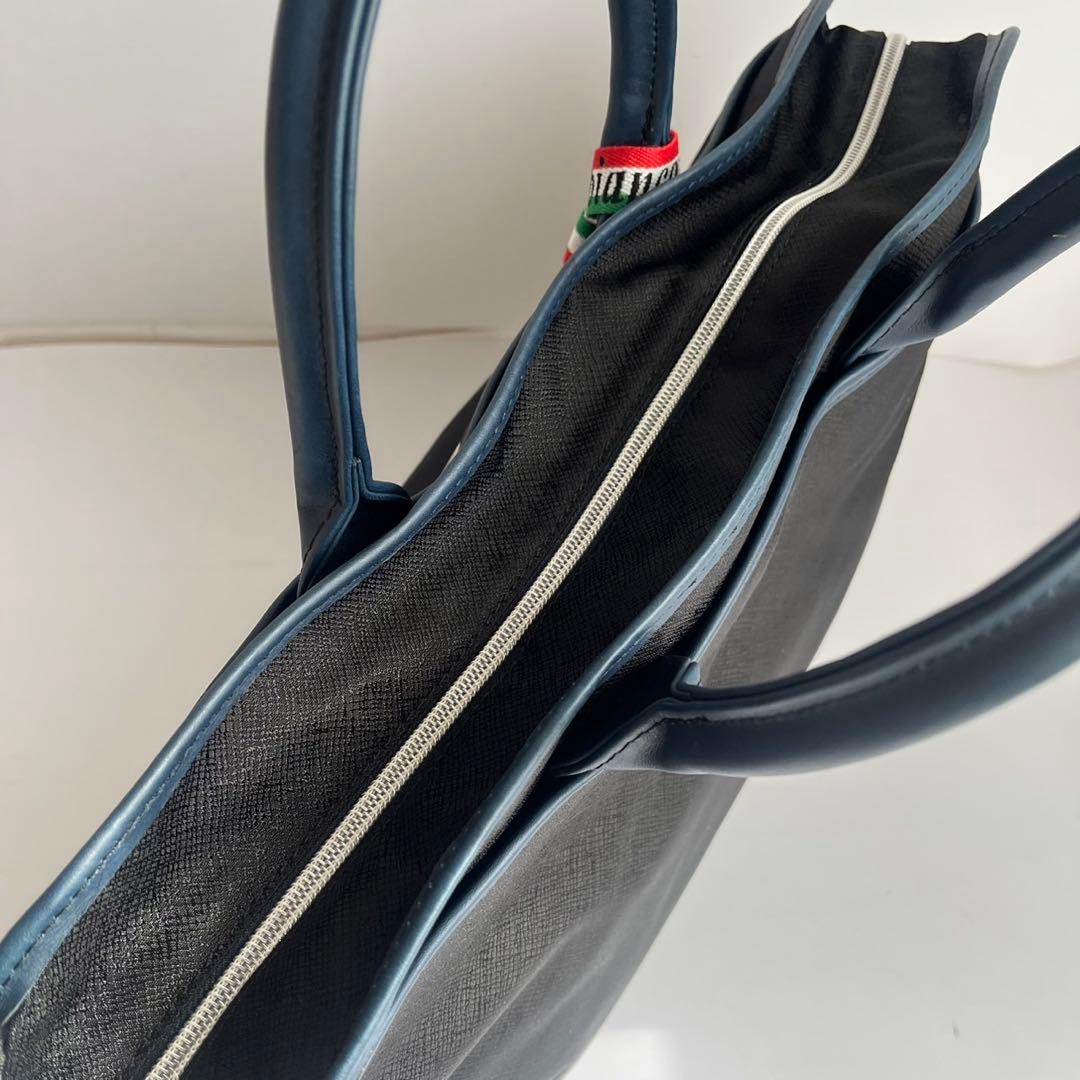 ✨未使用級✨　Orobianco 　レザー　ビジネスバッグ　ネイビー