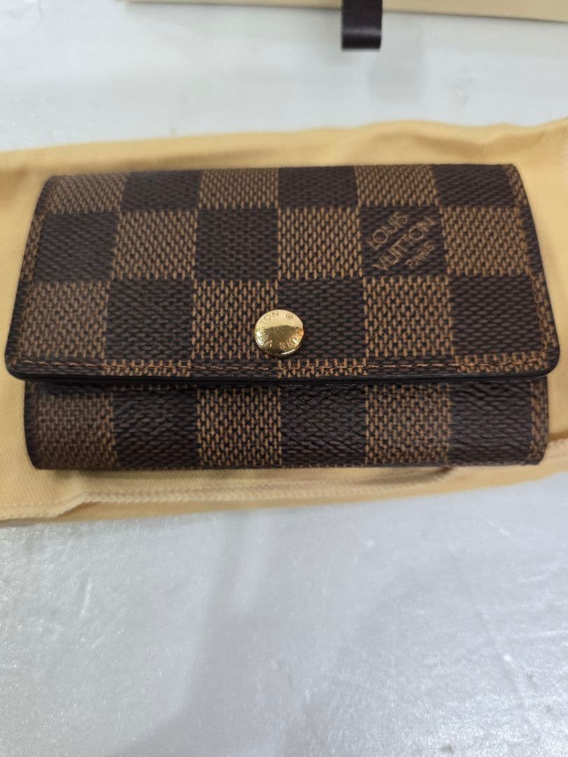 極美品✨　ルイヴィトン　 ダミエ　6連レザーキーケース　MT699