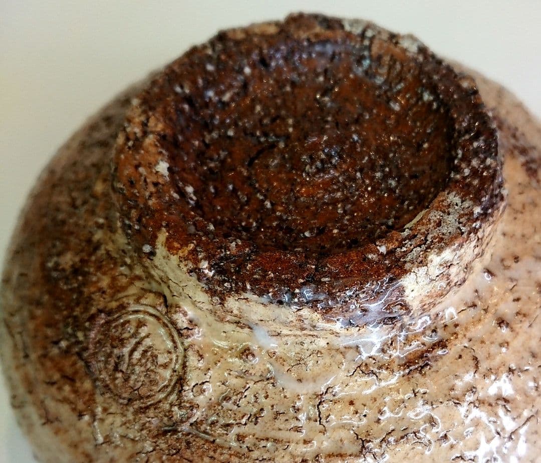 【茶道具】兼田三左衛門 作  萩茶碗