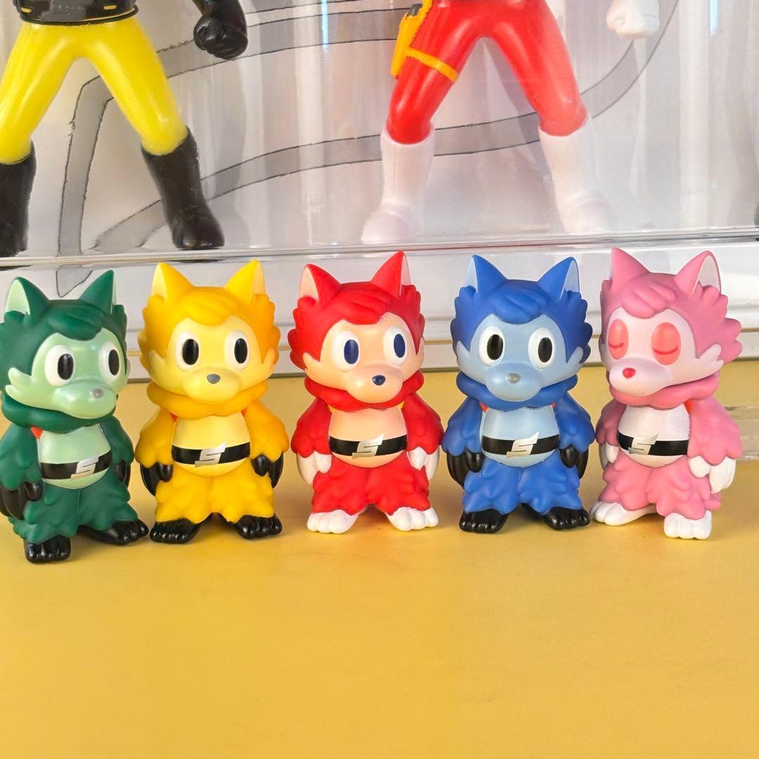 BANDAI 秘密戦隊ゴレンジャー ソフビセット 50周年限定品＋おまけ付