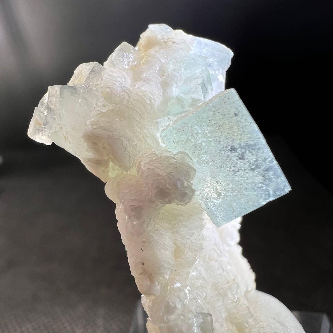 シャンファーリン産　雲雲モクモク(^^) マスカットグリーンフローライト