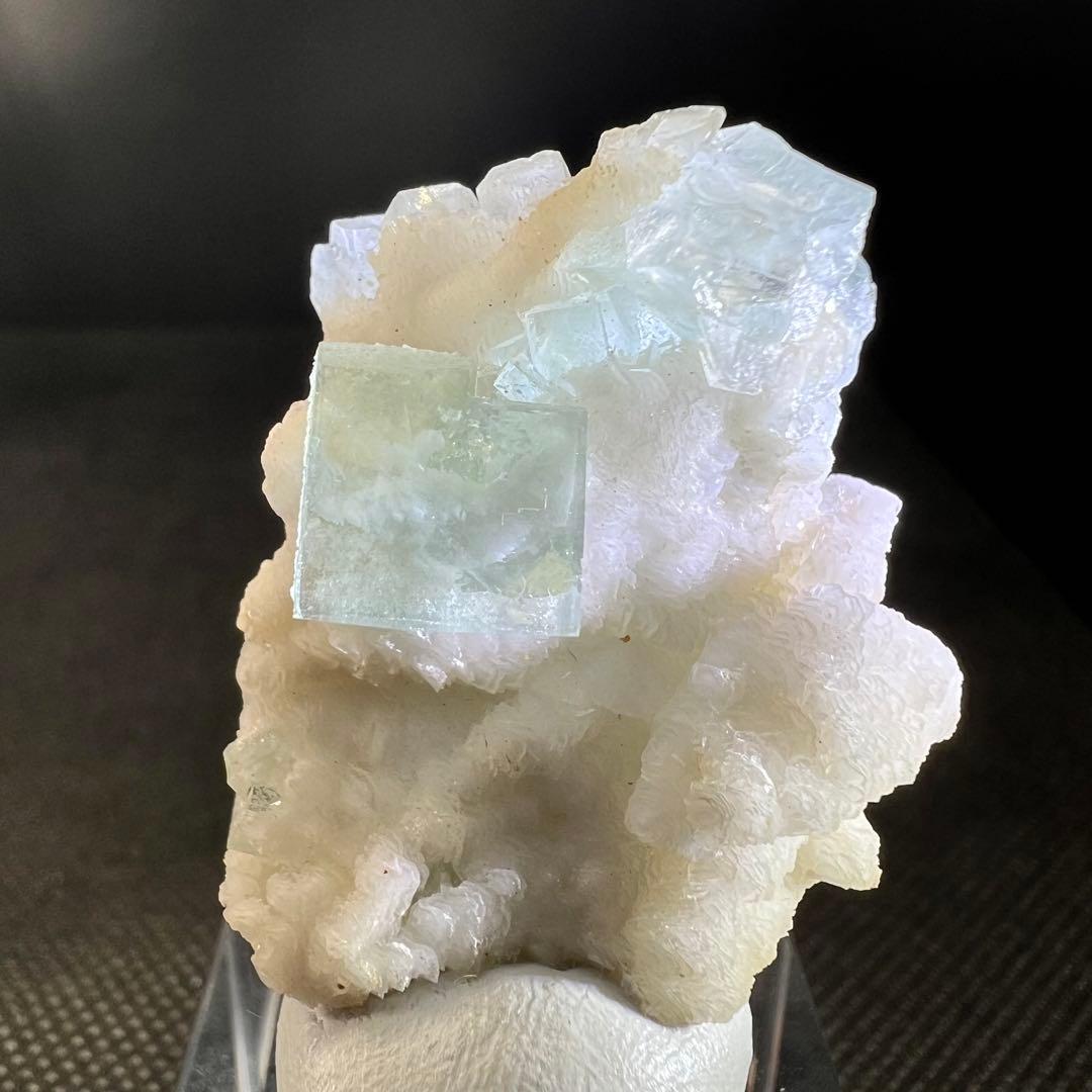 シャンファーリン産　雲雲モクモク(^^) マスカットグリーンフローライト