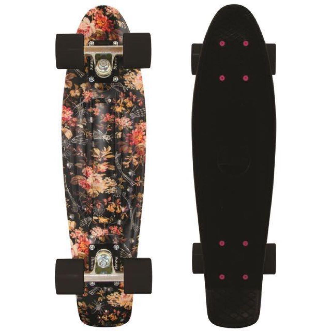 正規品 penny ペニー 22インチ floral フラワー×ドクロ スケボー
