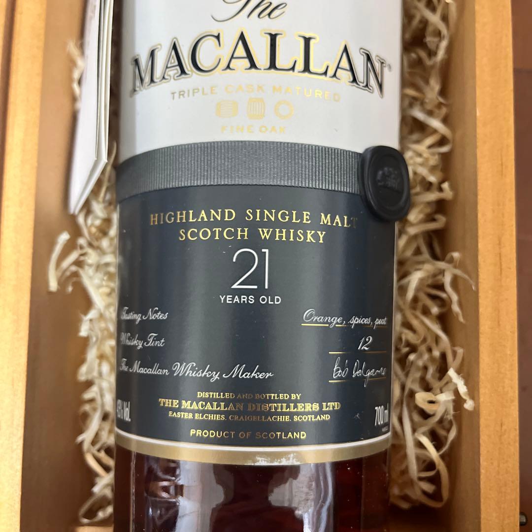 The Macallan 21年 シングルモルトウイスキー