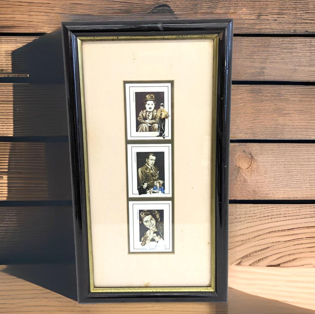 贈り物に ヴィンテージ レア 希少 額入り シガレットカードセット チャップリン