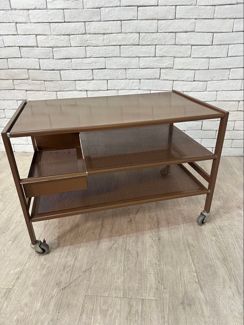 【東京都内23区配送無料】ビンテージ　インダストリアル　ワゴン　ガレージ　収納