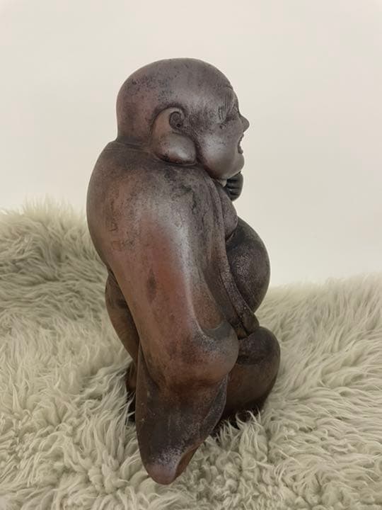 アンティーク品・古美術品　古備前　置物　七福神　布袋