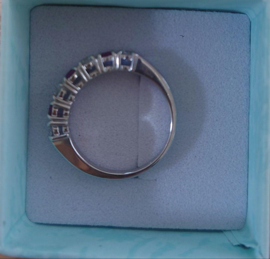 ジュエリーマキ　pt900 ダイヤモンドルビーリング