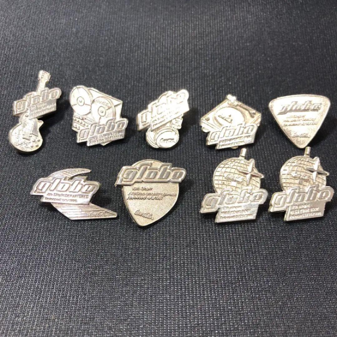 Coca-Cola　×　globe　ピンバッチ8種　9個セット　（655）