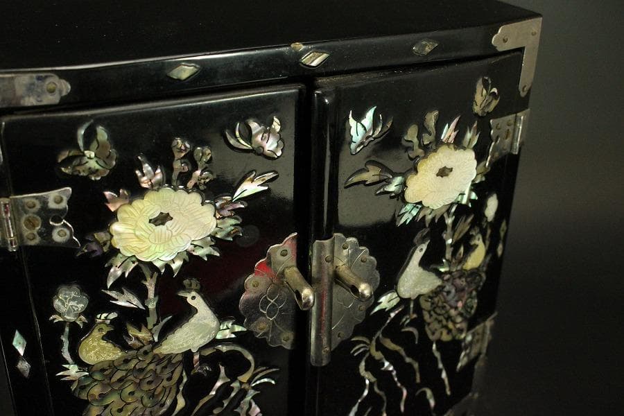 高麗美術 螺鈿 引き出し箱 美品(ZE366)