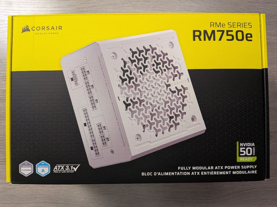 Corsair RM750e RMe Series 電源ユニット