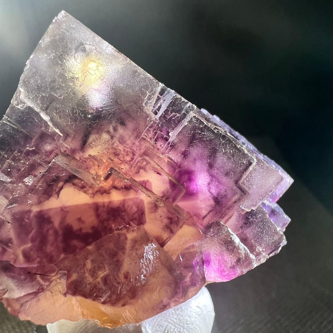 ナミビア　オコルス鉱山　パープルゾーニング　イエローフローライト