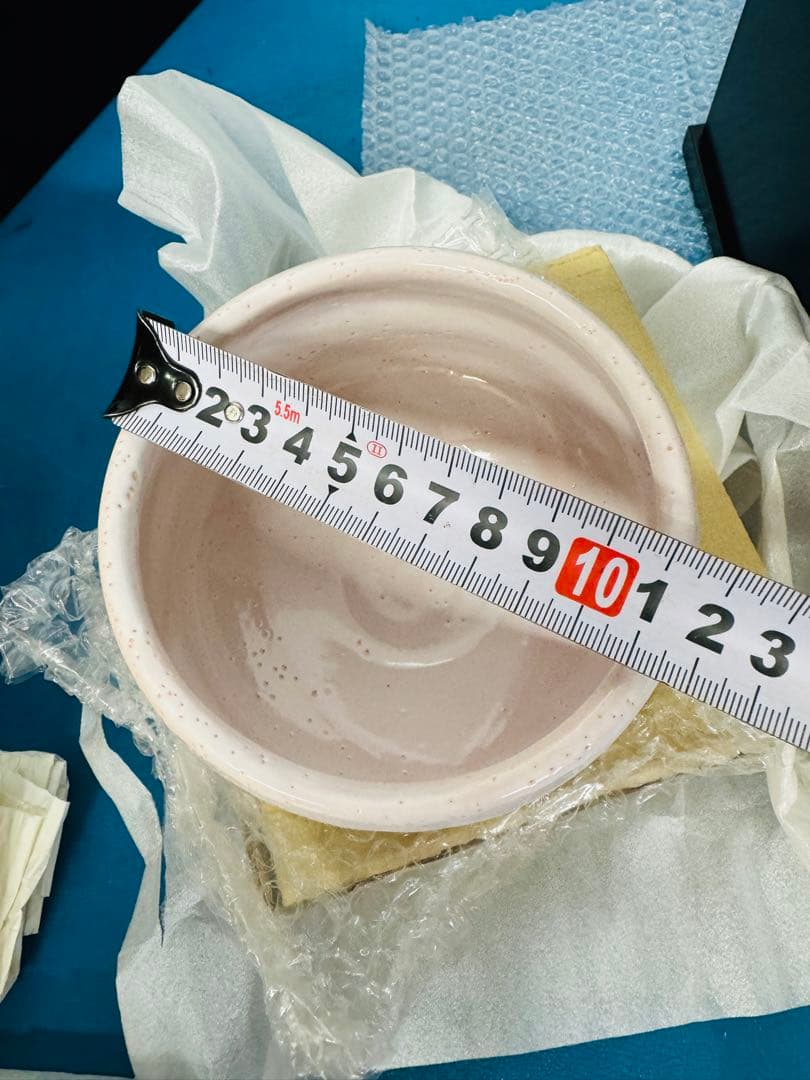 全国配送無料！★織部菊抜建水★ ピンク志野茶碗（正山作）★七宝★茶道具セット