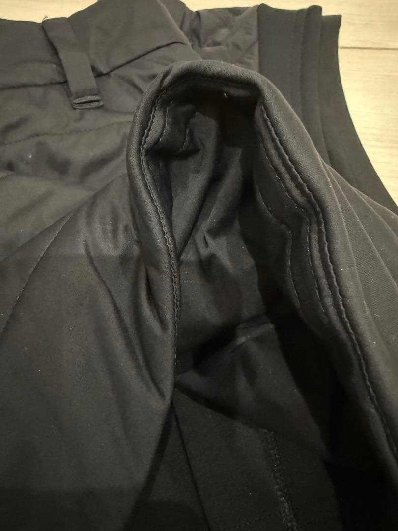 adidas 中綿ベスト×スカート セットアップ XS 黒 ゴルフ 防寒