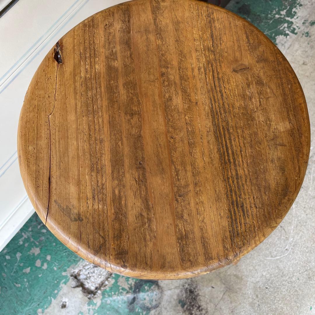 最終お値下げ 天然木・昇降式チェアー・カウンターチェアー ヴィンテージハイチェア