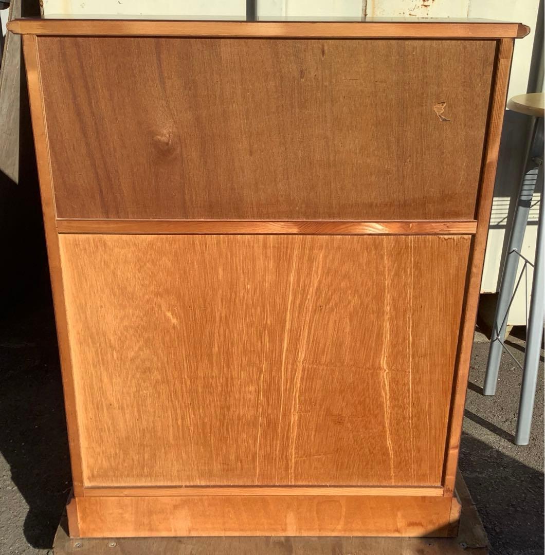 北海民芸 和光 ライティングビューロー ライティングデスク アンティーク 樺材