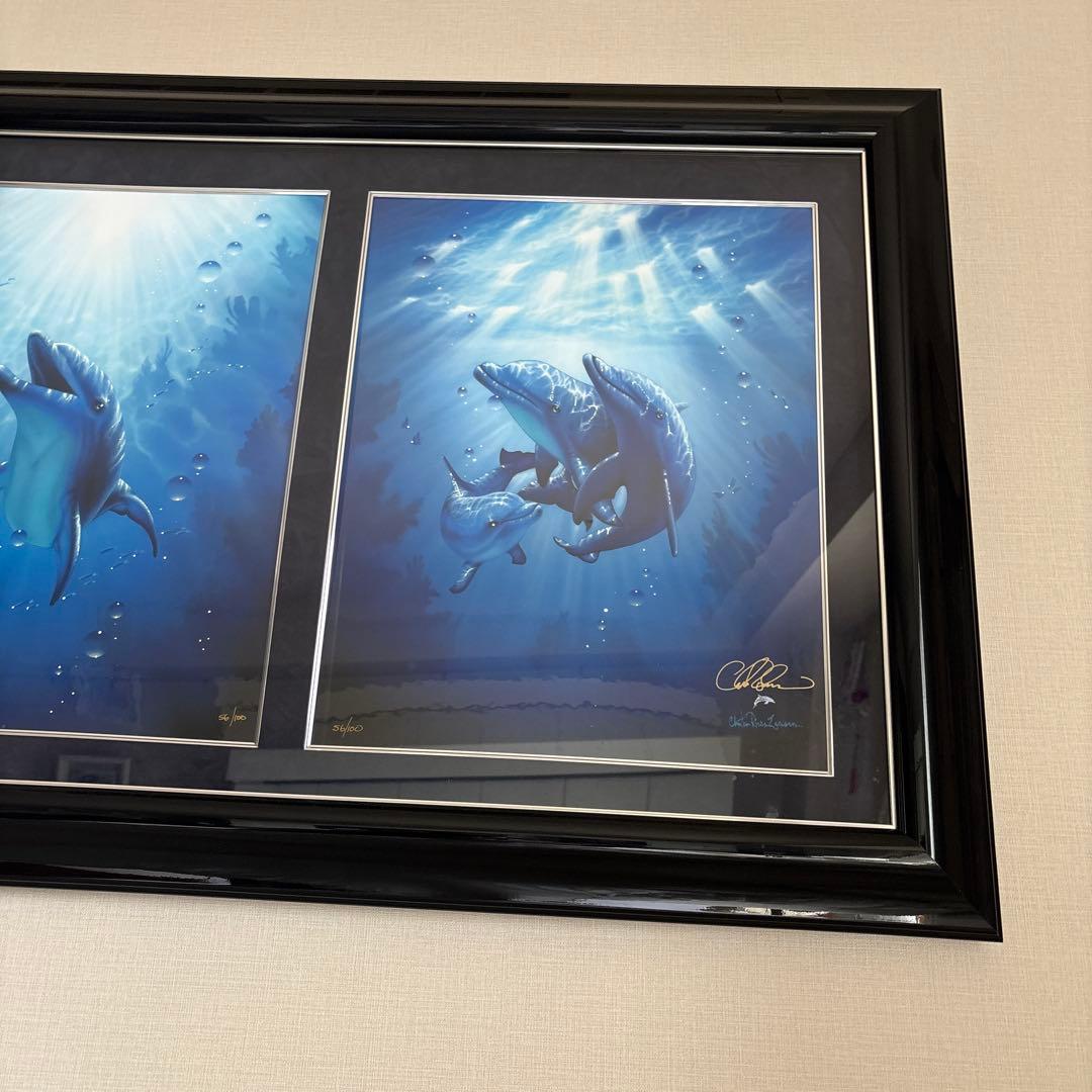 ラッセン　ドルフィン・ラブ・スウィート　絵画　アート