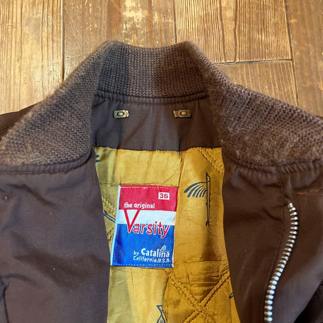 70s ★Catalina derbyjacket brown★36