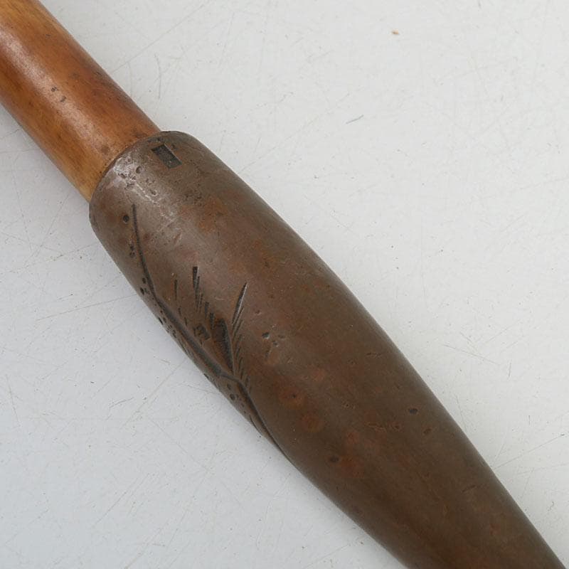 時代提げ物　喫煙具　銅製　村田銘刻印　煙管　キセル　N　9413