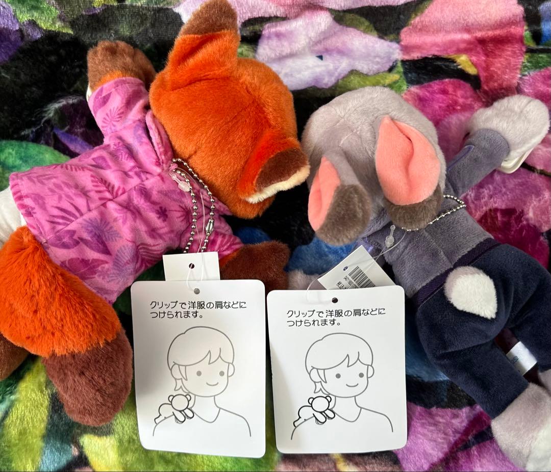 ディズニーリゾート ズートピア2 ニック ジュディ 肩のせぬいぐるみ セット