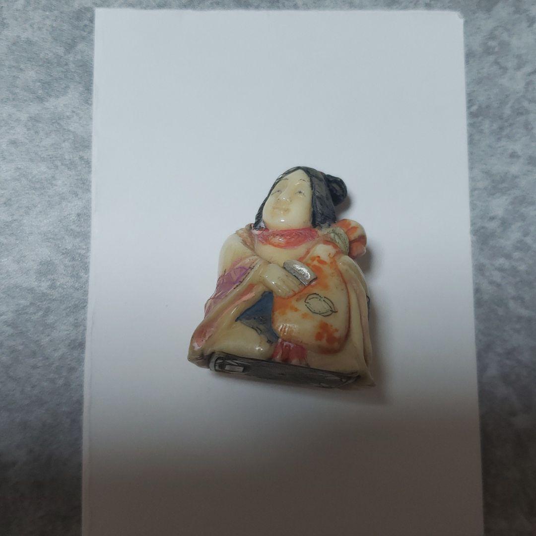 根付　七福神　玉之　牙彫り　幸運を呼び寄せる神様　縁起物