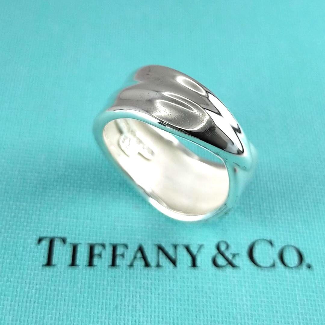 ★SALE★【ティファニー】リーフ　葉っぱ　リング　１４号　2603