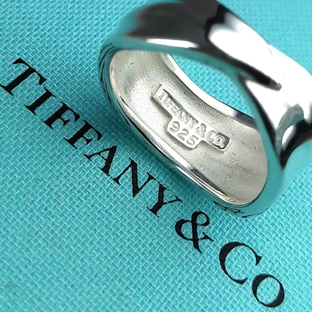 ★SALE★【ティファニー】リーフ　葉っぱ　リング　１４号　2603