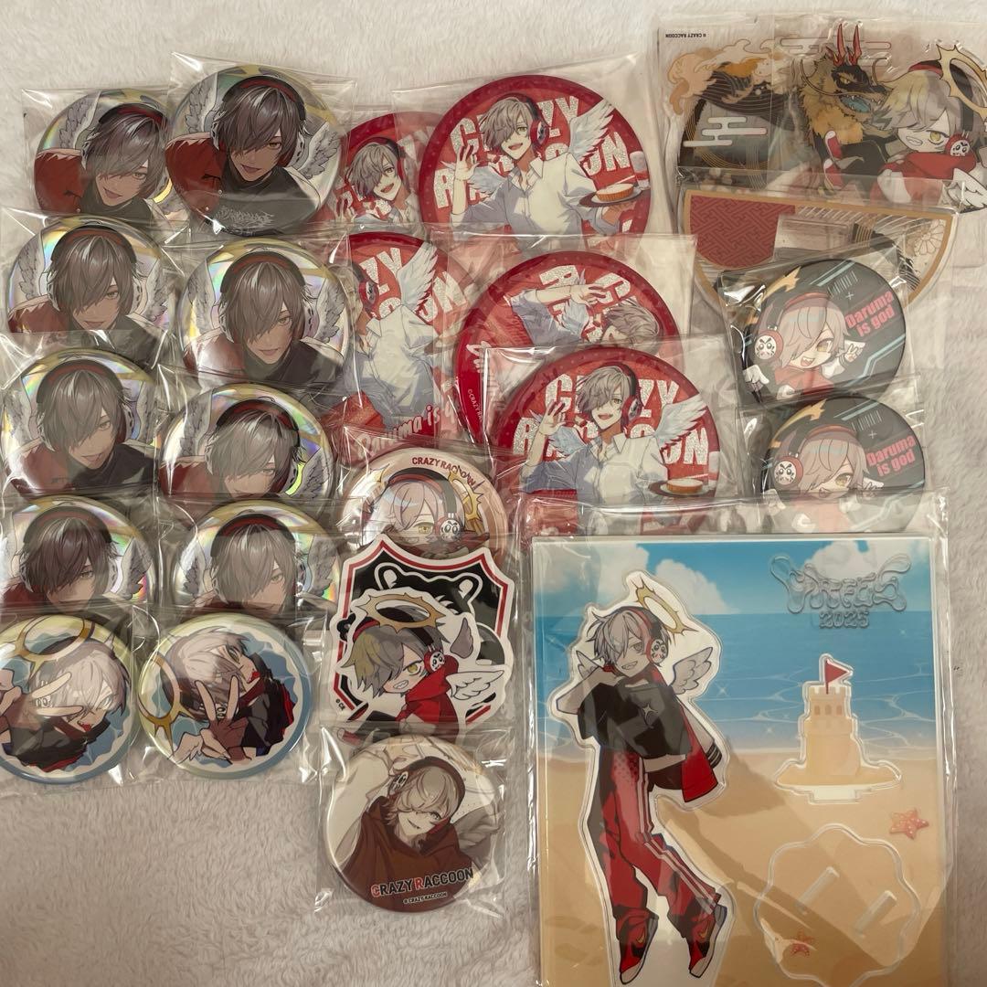 だるまいずごっど 缶バッジ アクスタ ステッカーまとめ売り