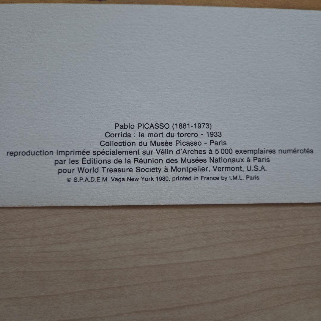 ピカソ リトグラフ 8点セット (アルシュ紙使用)