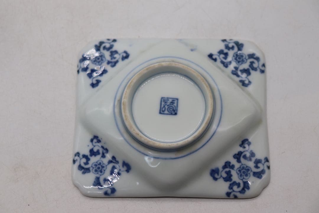 時代　伊万里　染付　寿司皿&豆皿8点セット　送料込み1125