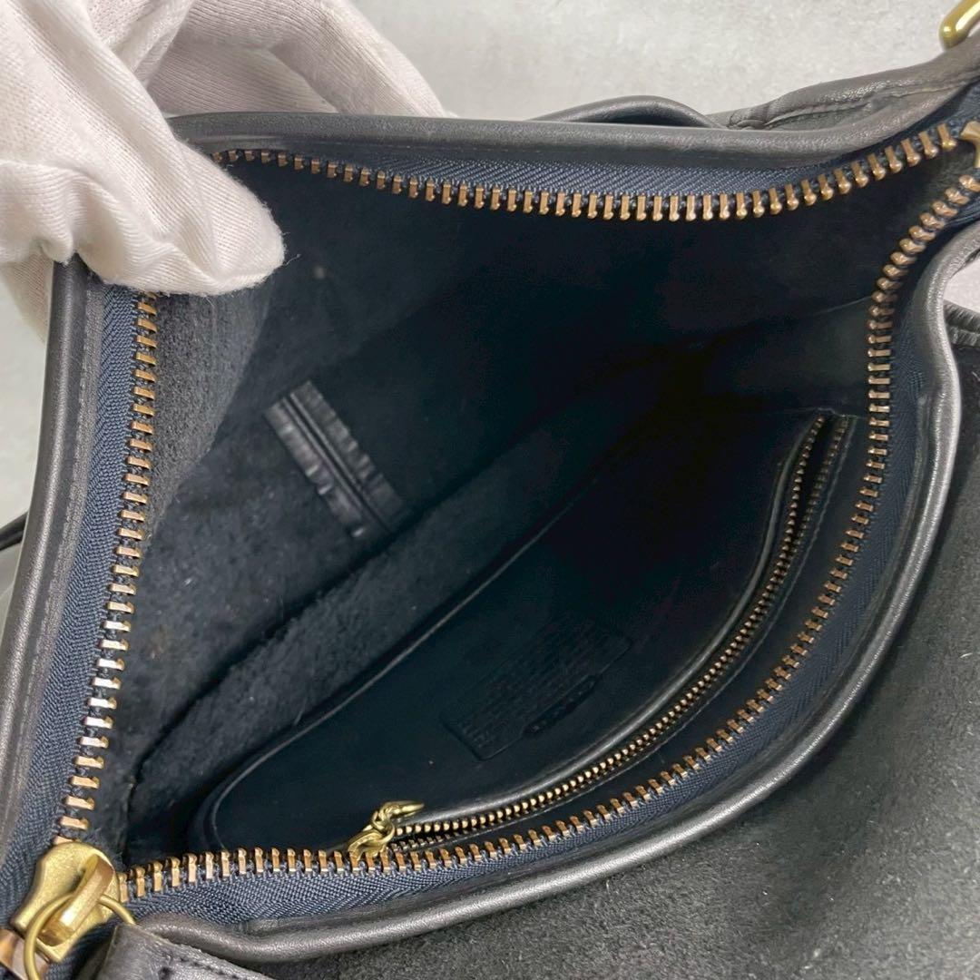 ✨美品✨オールドコーチ　ショルダーバッグ　2way レザー　ブラック　USA製