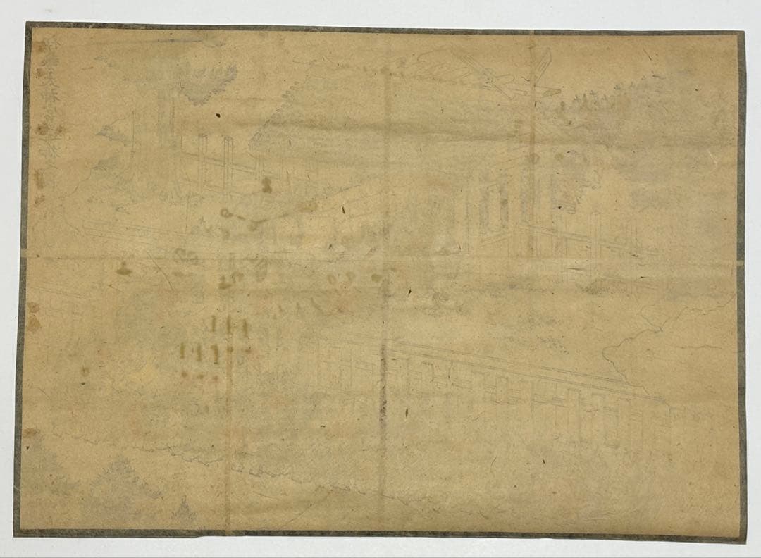 「伊勢太神宮遷御之図」江戸時代 彩色木版画 1枚|伊勢神宮 神道 和本