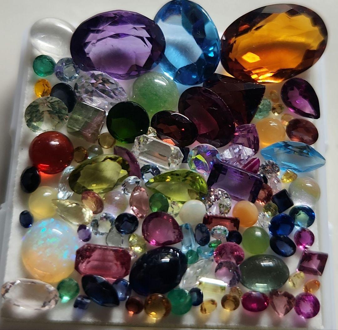 大量天然ルース他色石まとめ 2660