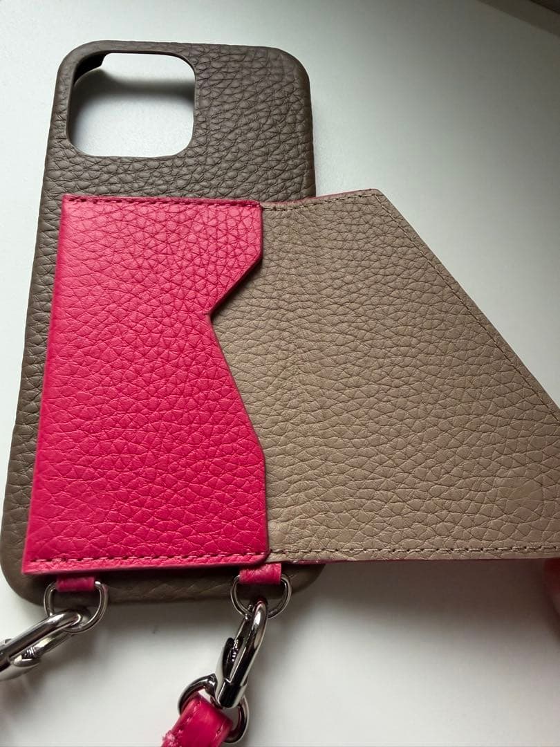 ♡CHATONA レザー iPhoneケース カードポケット付き♡