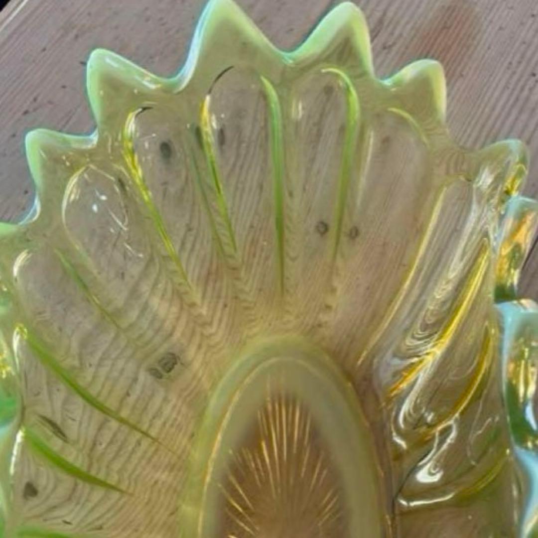 フォストリアエアルームワセリンガラスウランガラスheirloom 特大コンポート