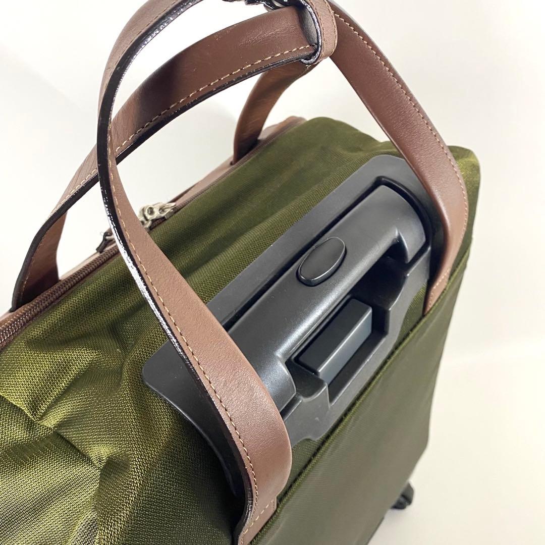 【極美品】PROTECA ソリエ　キャリーバッグ　キャスターロック機能　カーキ